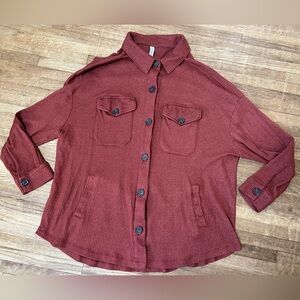 Zenana Buttery Soft Button front Lightweight Shacket